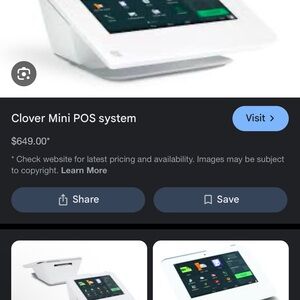Clover Mini POS System - White